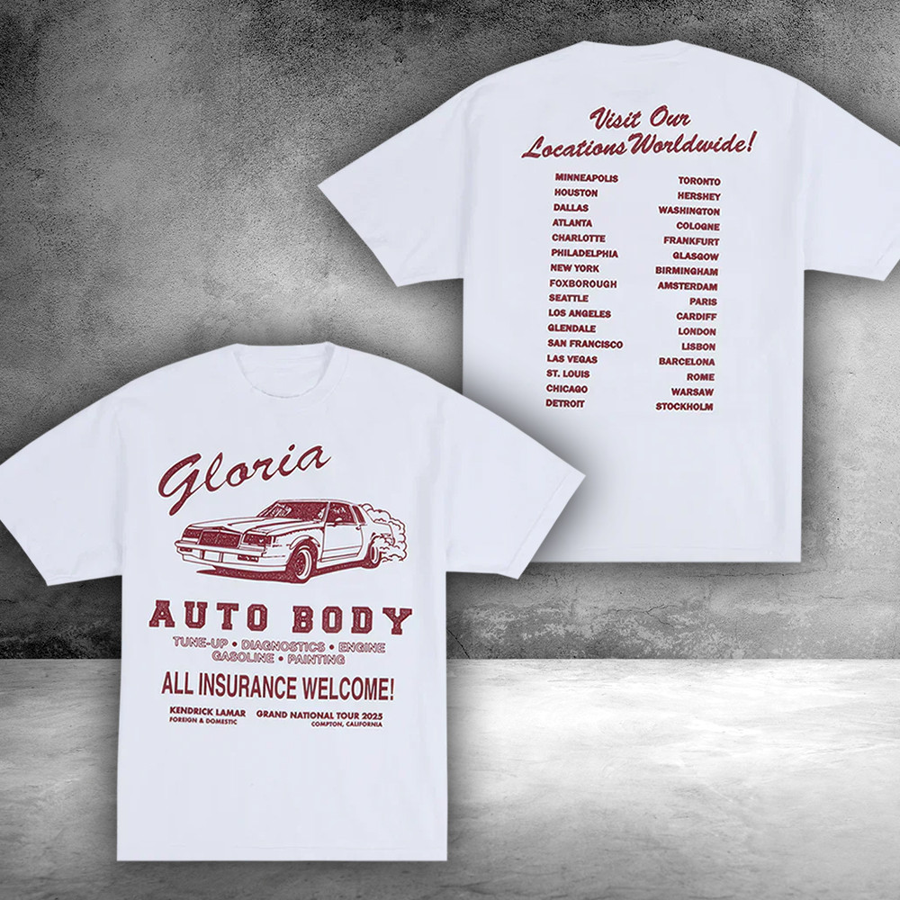Kendrick Lamar Gloria Auto Body T-Shirt Gifts For People Who Like Music