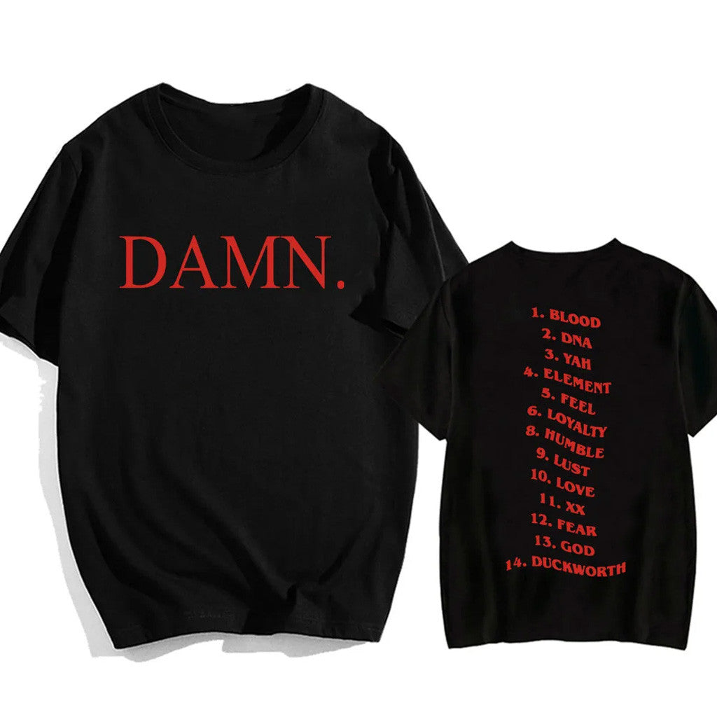 Kendrick Lamar Merch DAMN Kendrick Lamar Album T-shirt Fans Gifts