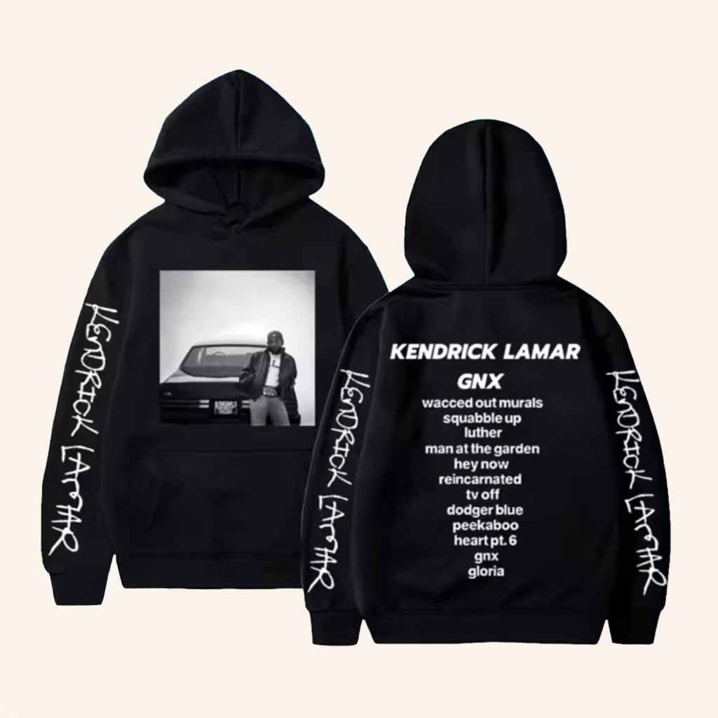 Kendrick Lamar Merch GNX Kendrick Lamar Graphic Hoodie Christmas Gift Ideas For Brother