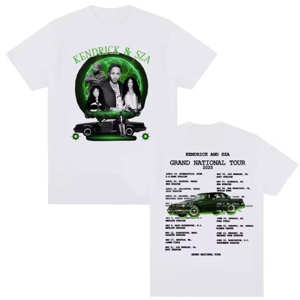Kendrick Lamar Merch Kendrick And SZA Grand National Tour 2025 T-shirt Gifts For Him