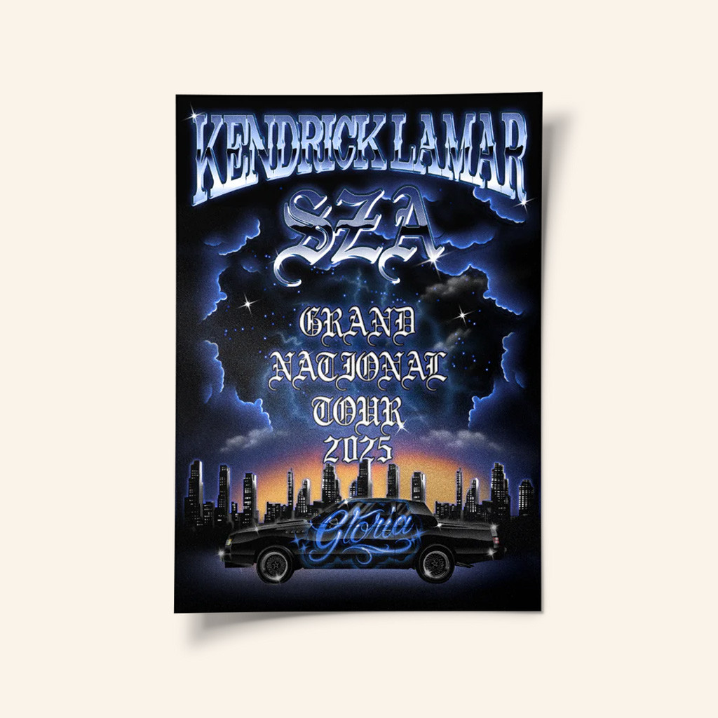 Kendrick Lamar Merch Kendrick Lamar X SZA Grand National Tour 2025 Poster Wall Art Decor