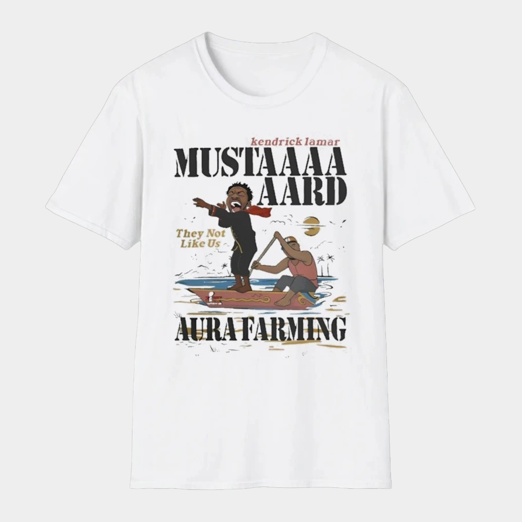 Kendrick Lamar Mustard Aard They Not Like Us Aura Farming T-Shirt Kendrick Lamar Merch Fan Gift