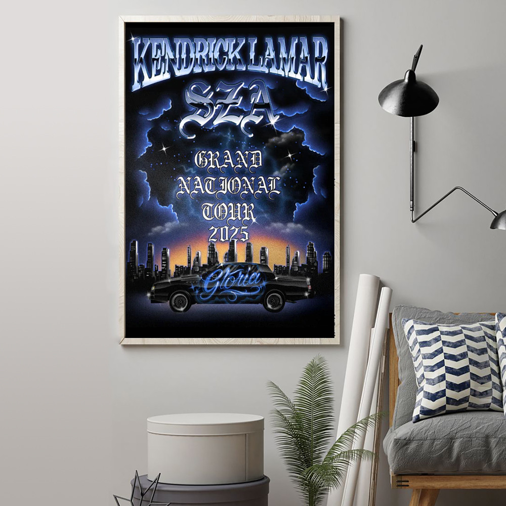 Kendrick Lamar SZA Grand National Tour 2025 Poster Presents For Music Lovers