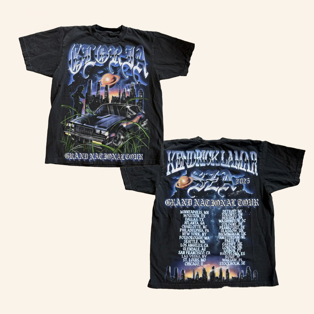 Kendrick Lamar SZA Grand National Tour Merch 2025 Gloria T-Shirt Gifts For Music Fan Kendrick Lamar SZA Grand National Tour Merch 2025 Gloria T-Shirt Gifts For Music Fan