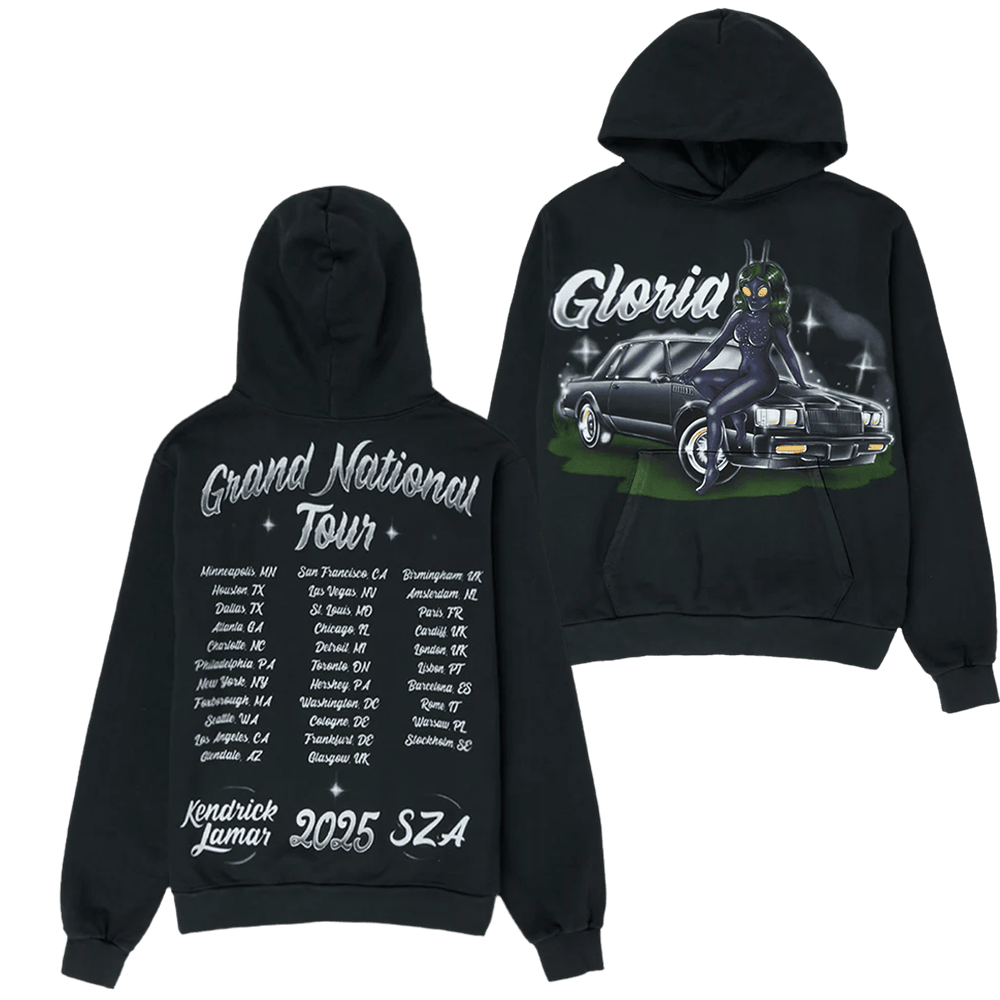 Kendrick Lamar SZA Grand National Tour Merch 2025 Hoodie Gloria Bug Concert Fan Gifts