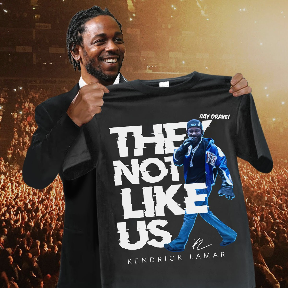 Kendrick Lamar They Not Like Us Shirt Say Drake SZA SOS Tour 2025 Kendrick Fan Merch Gifts