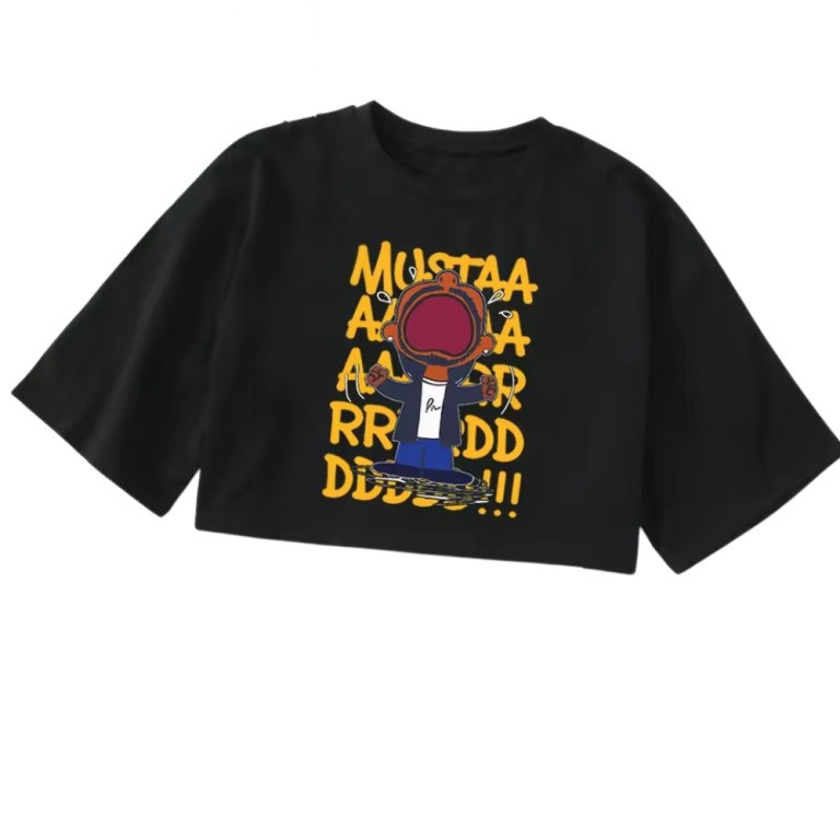 Kendrick Tour Merch Kendrick Lamar Mustard Crop Top Shirt Grand National Tour Merch