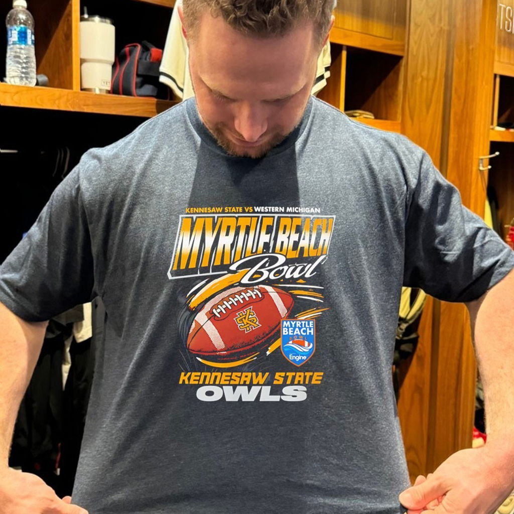 Kennesaw State Owls 2025 Myrtle Beach Bowl Football T Shirt