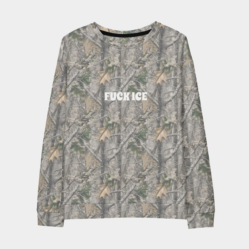 Kennidi Merch Fck ICE Real Tree Camo Sweatshirt Unique Gifts For Friends