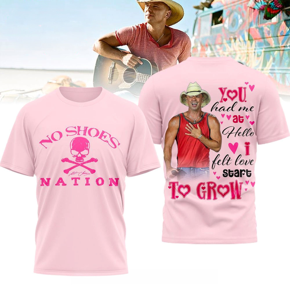 Kenny Chesney Happy Valentines Day T-Shirt No Shoes Nation Shirt Kenny Chesney Merch