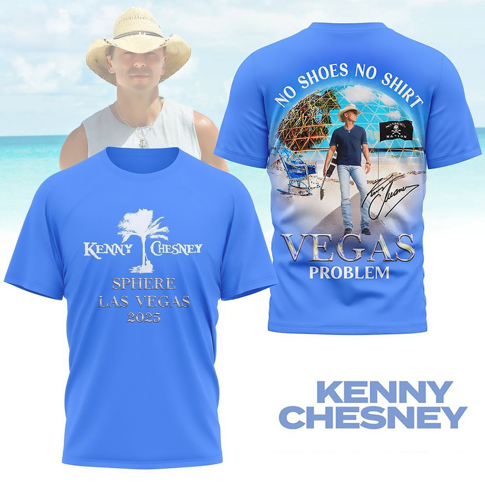 Kenny Chesney Sphere Las Vegas 2025 T-Shirt Gifts For Music Fan Lovers