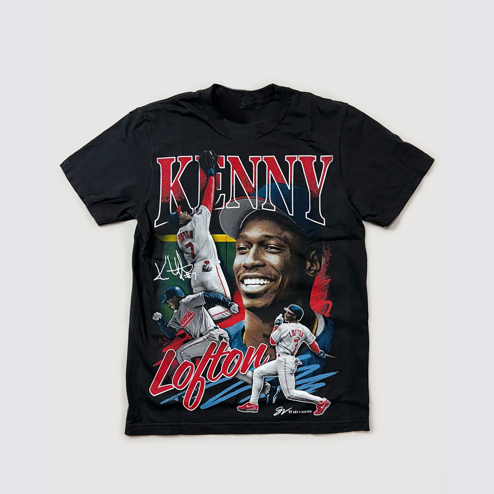 Kenny Lofton Vintage T-Shirt Signature Fan Merch Gifts For Baseball Lovers For Him