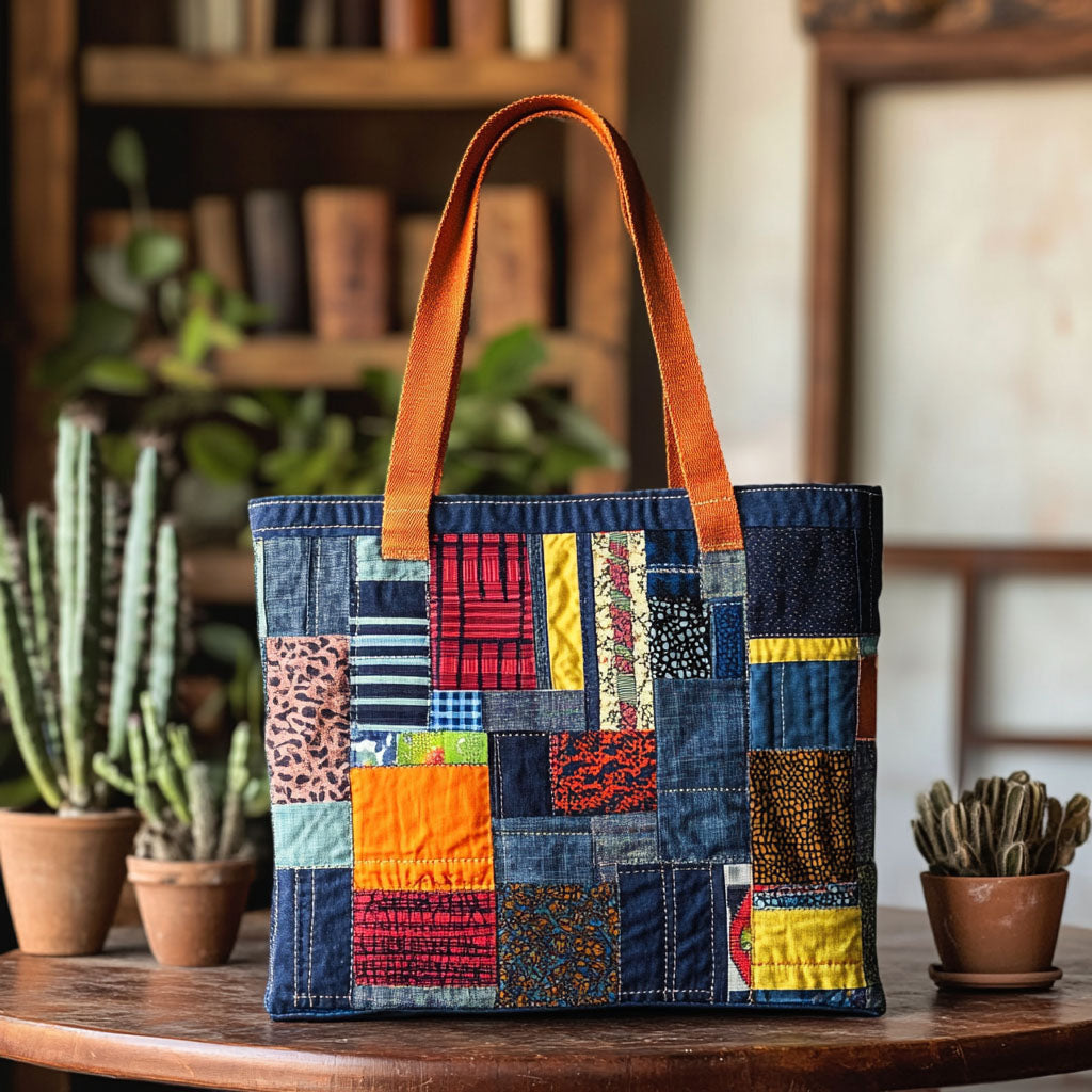 Kente Spirit Quilted Tote Bag Melanin Themed Gifts