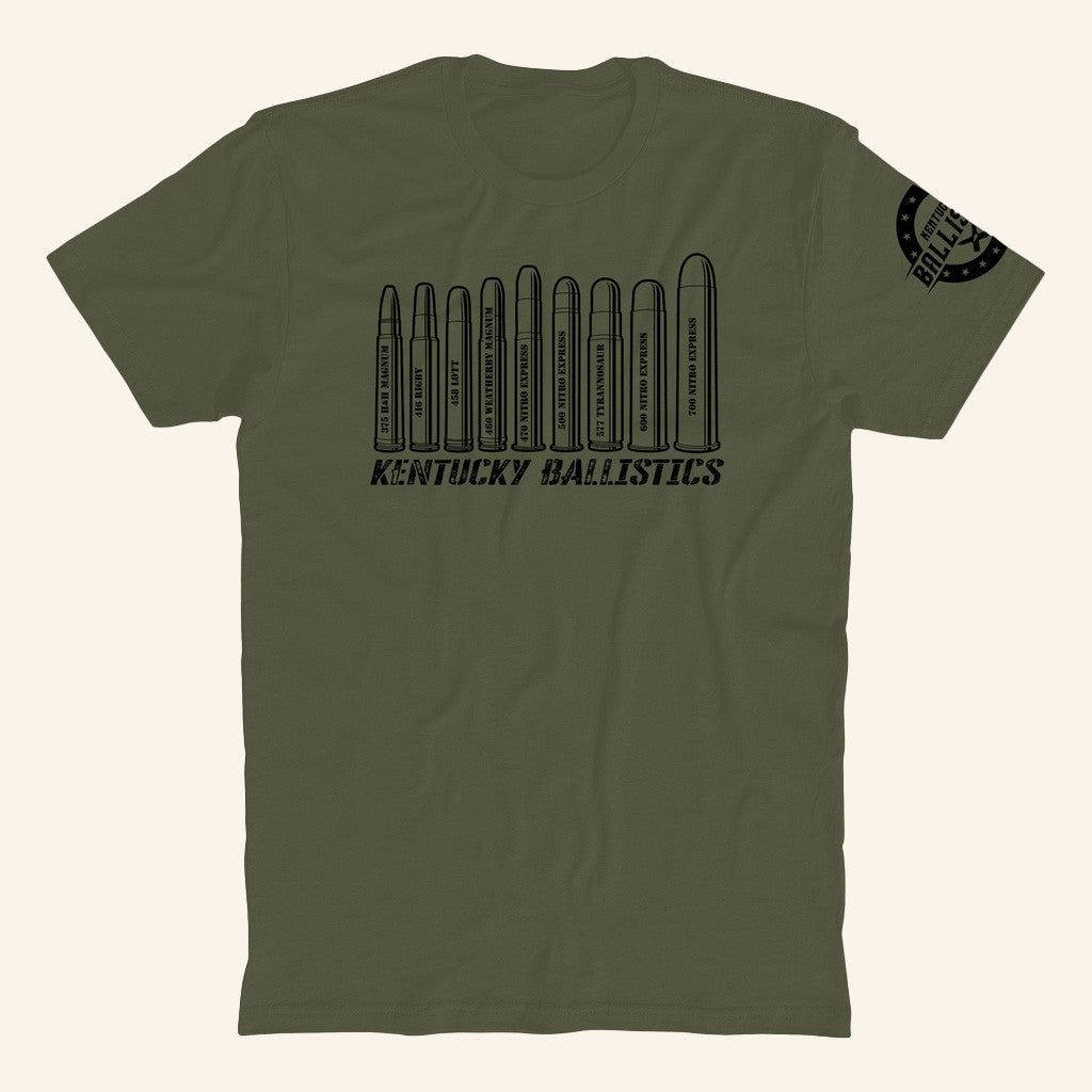 Kentucky Ballistics Merch Elephant Bullets T-Shirt Gift Ideas For Him