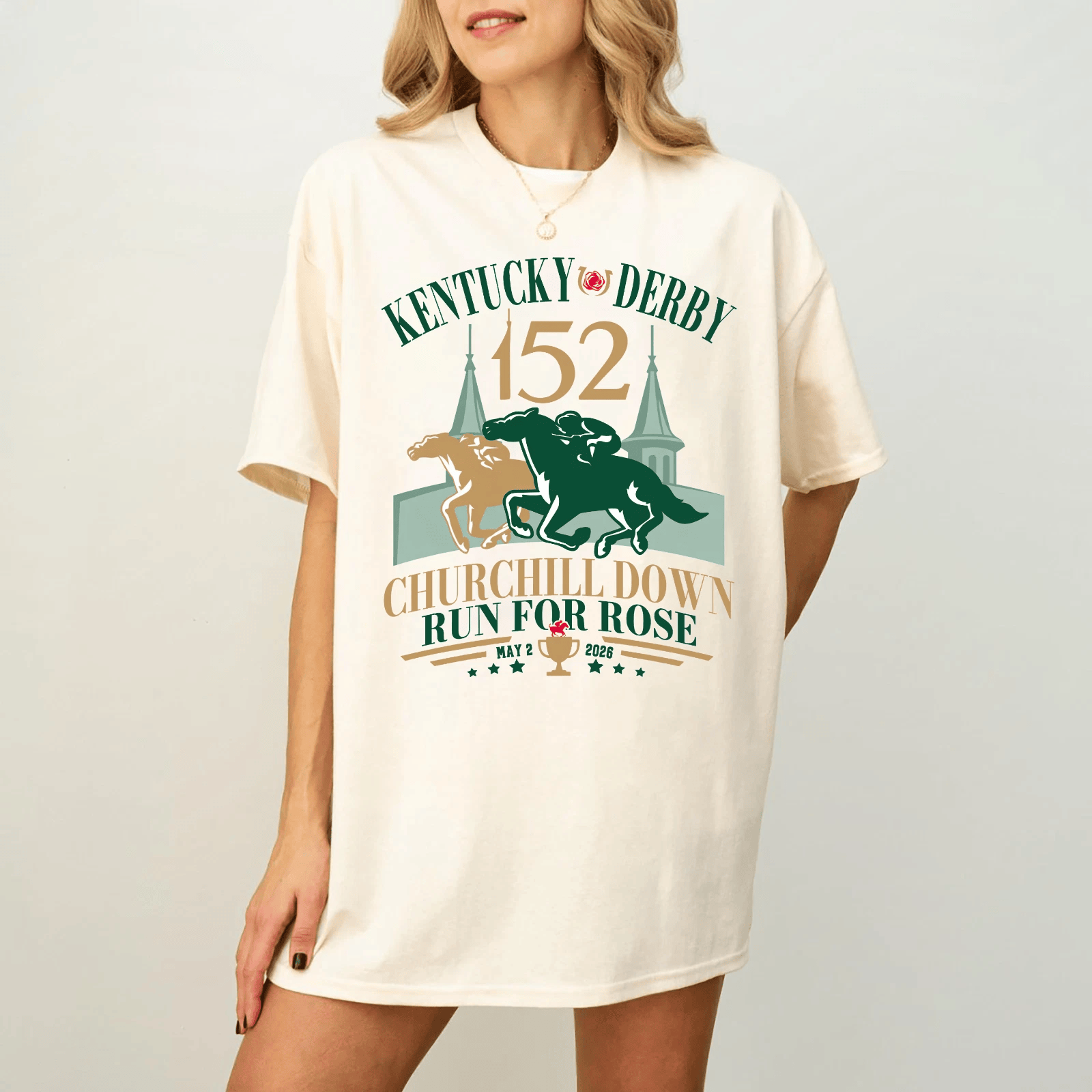 Kentucky Derby 152 Horse T-Shirt Churchill Downs Clothing Gift For Track Fan