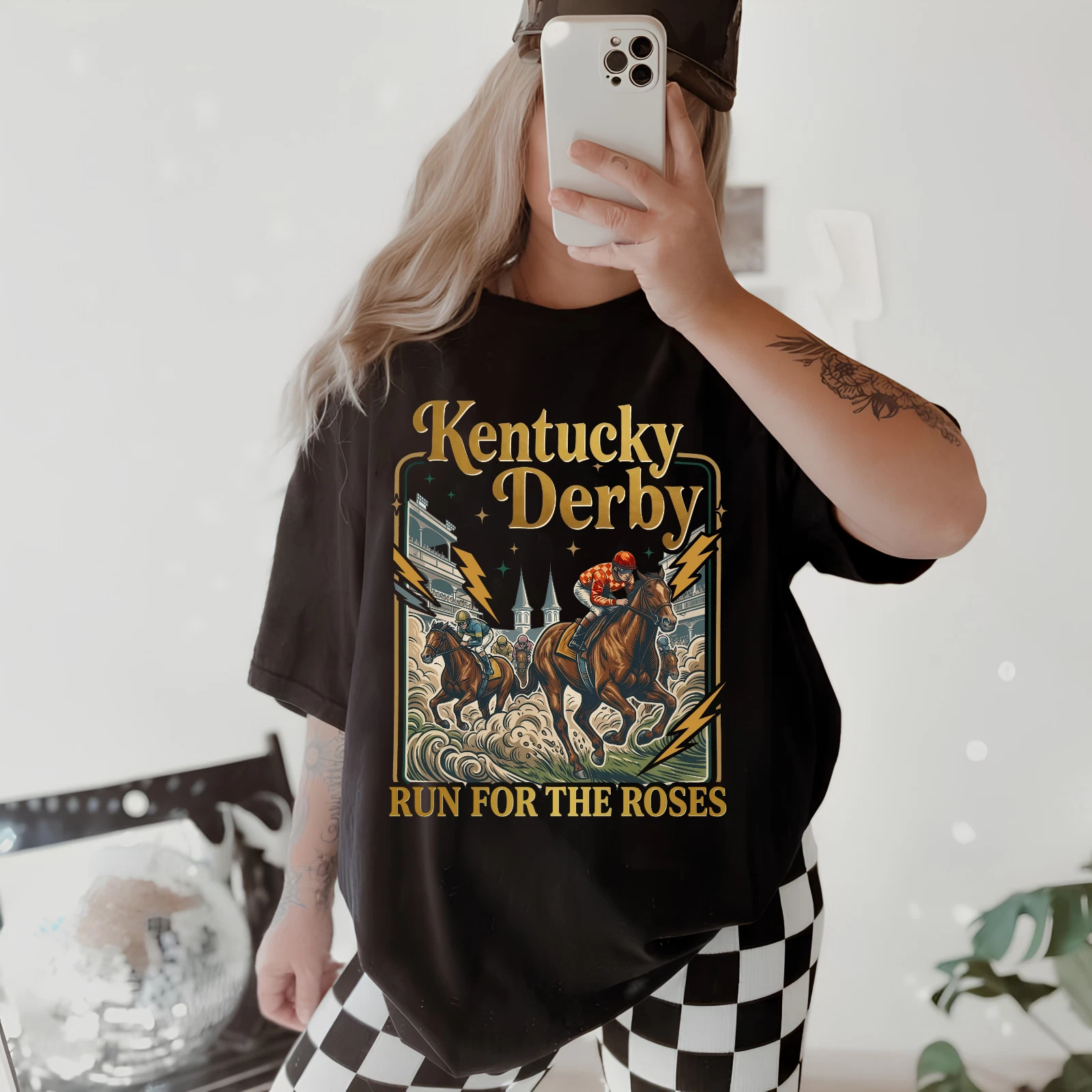 Kentucky Derby 152 Horse T-Shirt Run For The Roses Merchandise Gift For Race Day