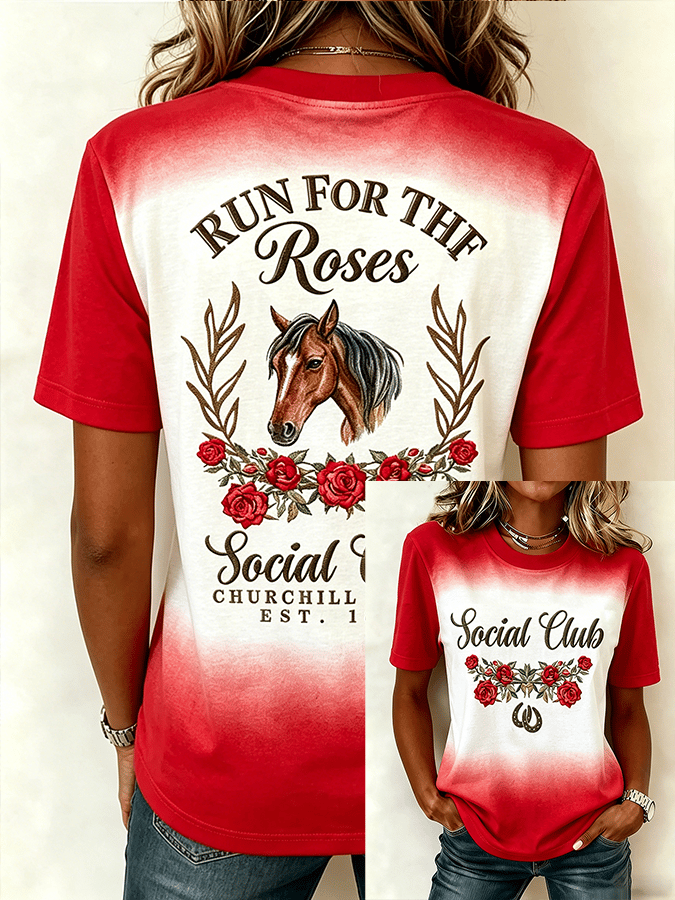 Kentucky Derby 2026 Social Club T-Shirt Run For The Roses Shirt Horse Racing Lover Gift