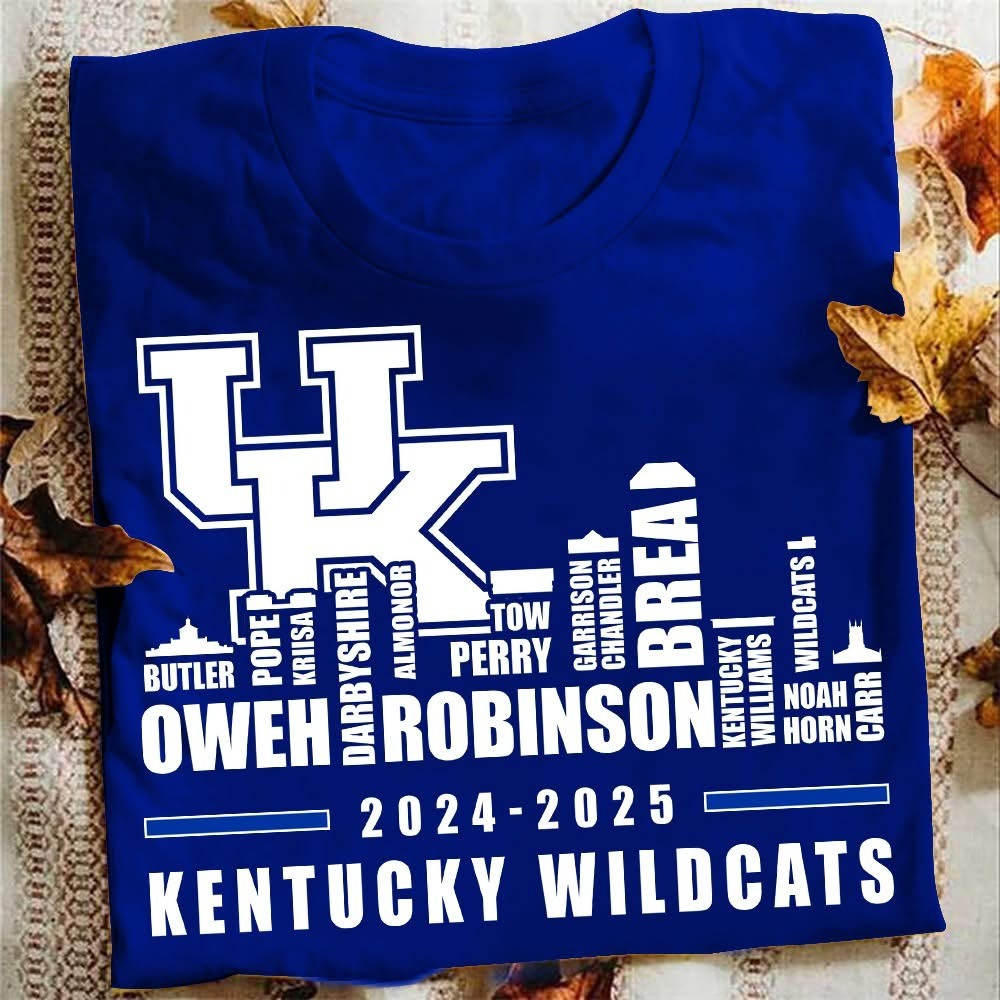 Kentucky Wildcats 2024 2025 T-Shirt U Of K Gifts For Kentucky Wildcat Fans