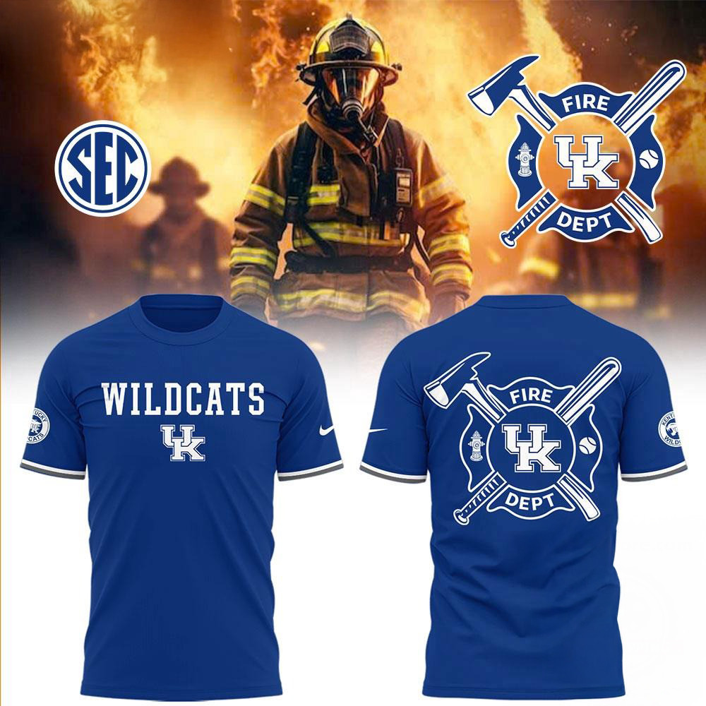Kentucky Wildcats Baseball x Firefighter Appreciation Night New Shirt Gift For Fans