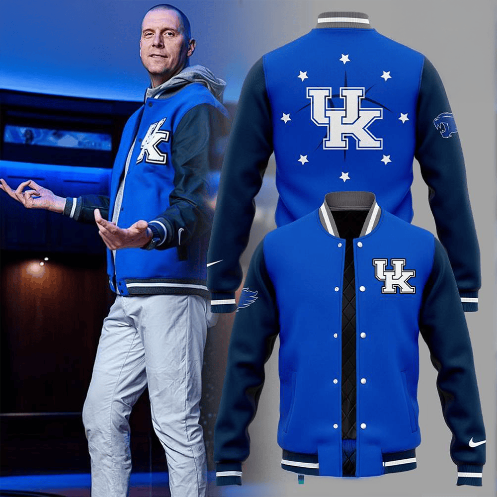 Kentucky Wildcats Basketball Coach Mark Pope Special Baseball Jacket Unique Shirt For Sport Fans