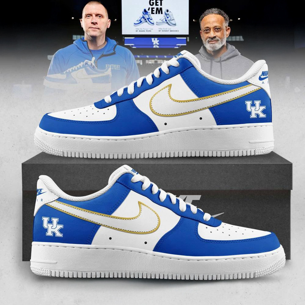 Kentucky Wildcats x Mark Pope 2025 New Air Force 1 Shoes Gift For Basketball Lover