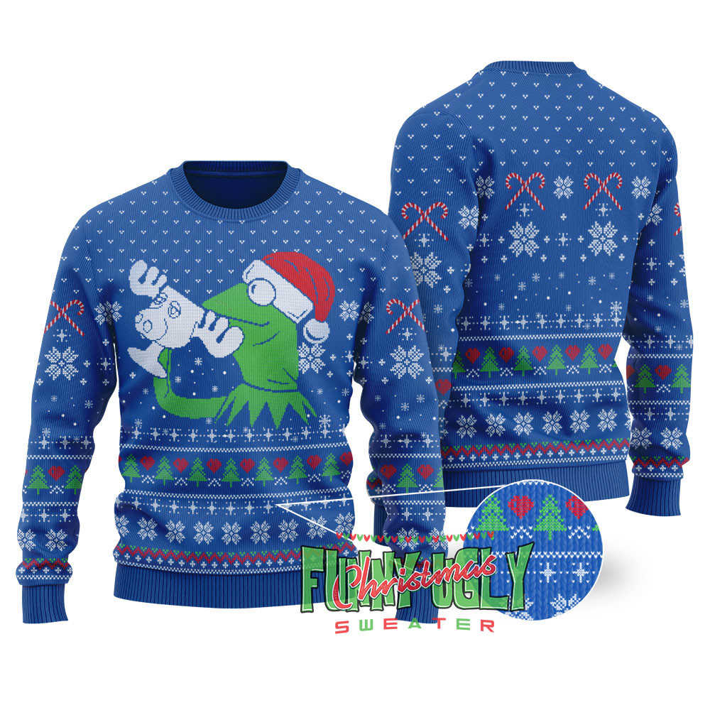 Kermit The Frog Christmas Sweater Royal Best Gift Idea for Christmas Enthusiasts