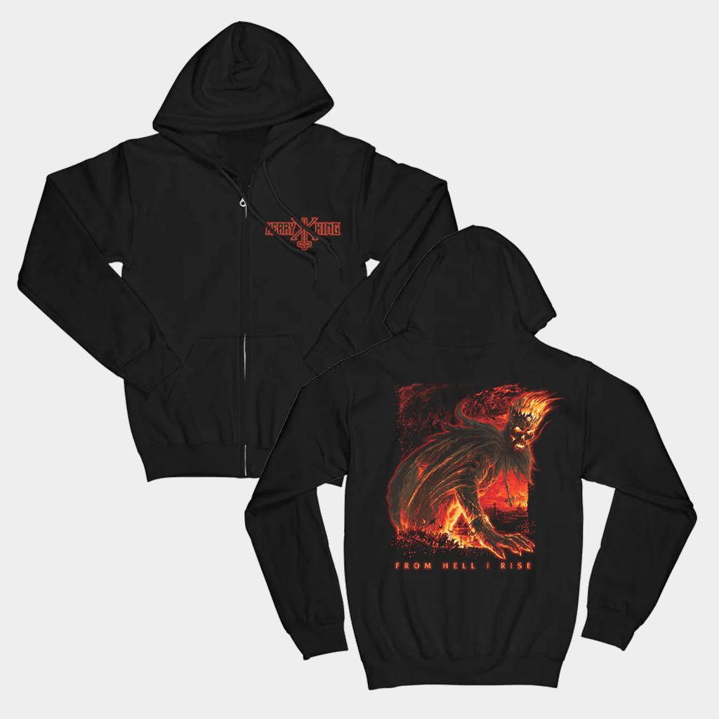 Kerry King Merch From Hell I Rise Zip Hoodie Kerry King Hoodie Birthday Gifts For Music Lovers