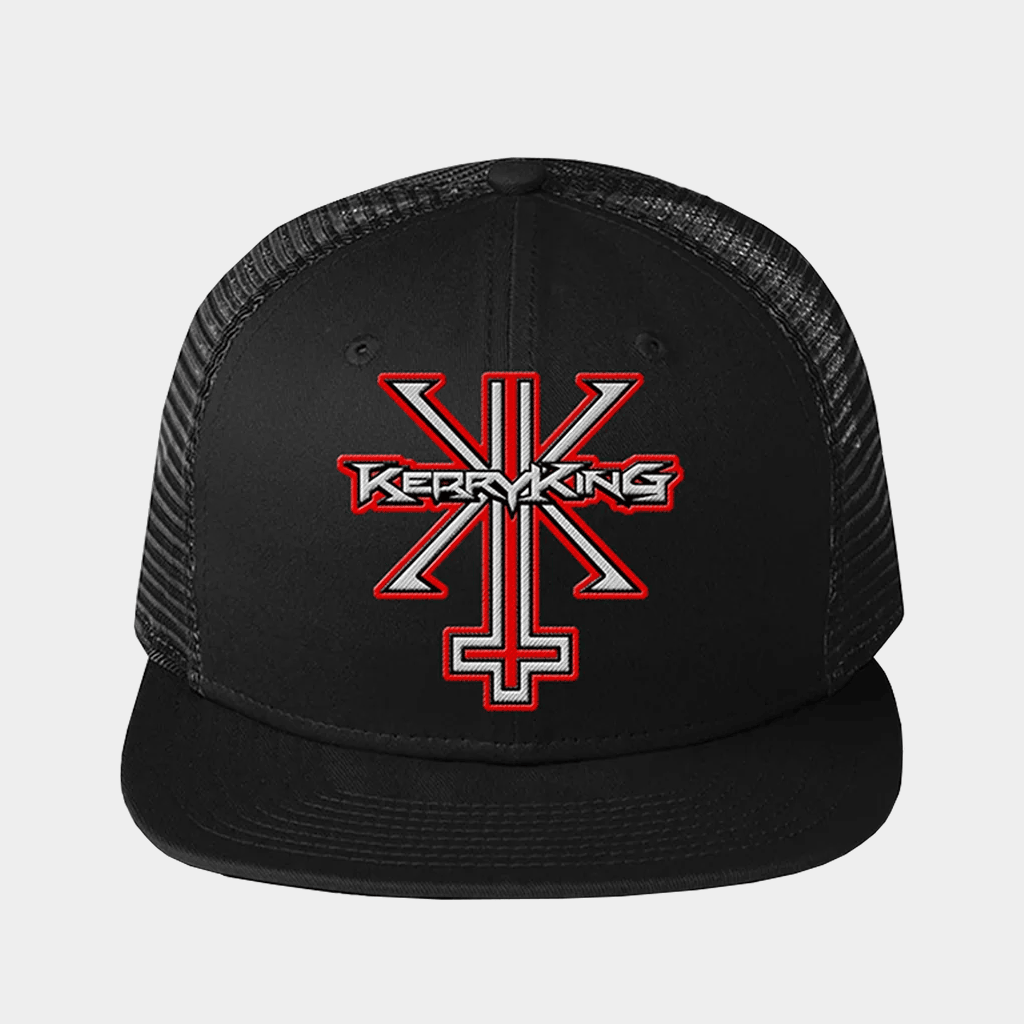 Kerry King Merch KK Trucker Snapback Hat Gifts For Music Enthusiasts-1 Kerry King Merch KK Trucker Snapback Hat Gifts For Music Enthusiasts-1