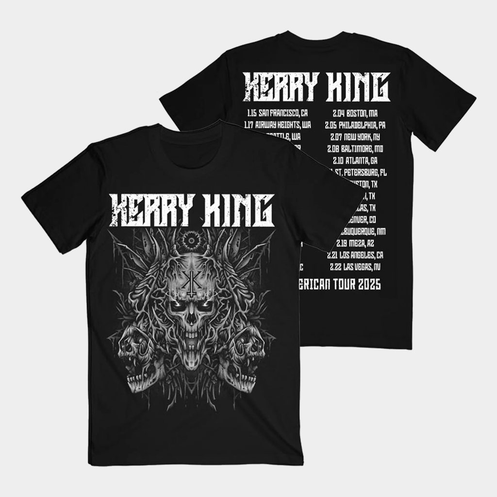Kerry King Merch Multi Skull 25 ITIN T-Shirt Kerry King Shirt Gifts For Music Enthusiasts-1 Kerry King Merch Multi Skull 25 ITIN T-Shirt Kerry King Shirt Gifts For Music Enthusiasts-1