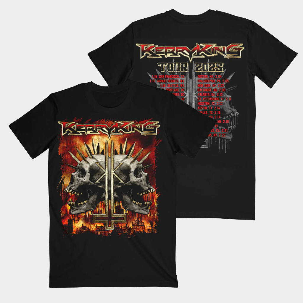 Kerry King Merch Spikey Skull 25 ITIN T-Shirt Kerry King Shirt Gifts For Music Lovers