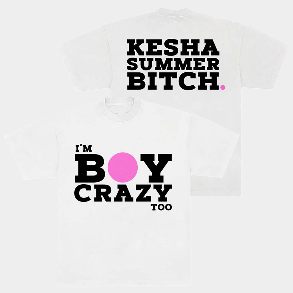 Kesha Merch I'm Boy Crazy Kesha Summer T-Shirt Kesha Shirt Gifts For Music Lovers