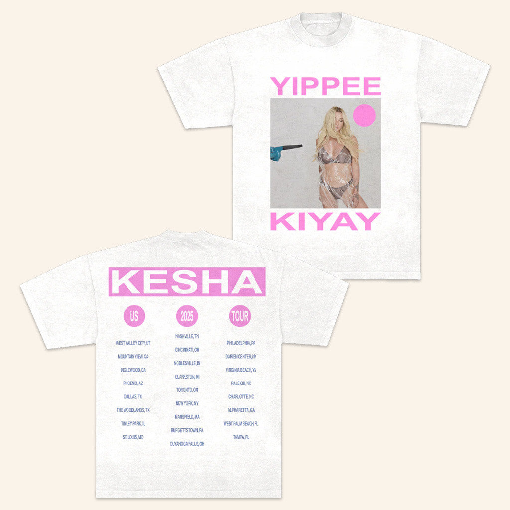Kesha Merch Yippee Ki Yay Tour T-Shirt Gift Ideas For Girlfriend