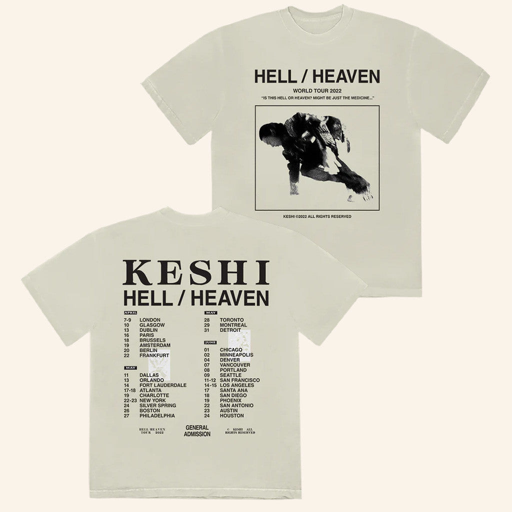 Keshi Tour Merch Hell Heaven World Tour T-Shirt Good Gifts For Friends Keshi Tour Merch Hell Heaven World Tour T-Shirt Good Gifts For Friends