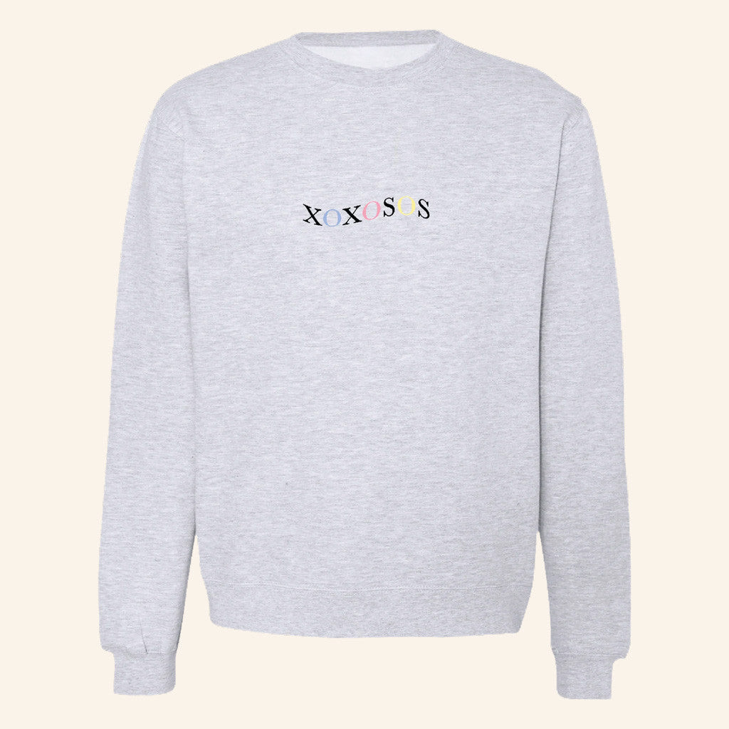 Keshi Tour Merch XOXOSOS Grey Crewneck Sweatshirt Gifts For Her