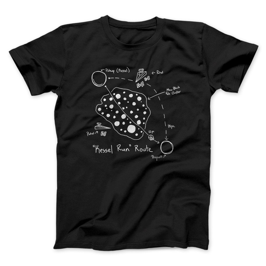 Kessel Run Directions Funny Movie Unisex T-Shirt Gift For Dudes