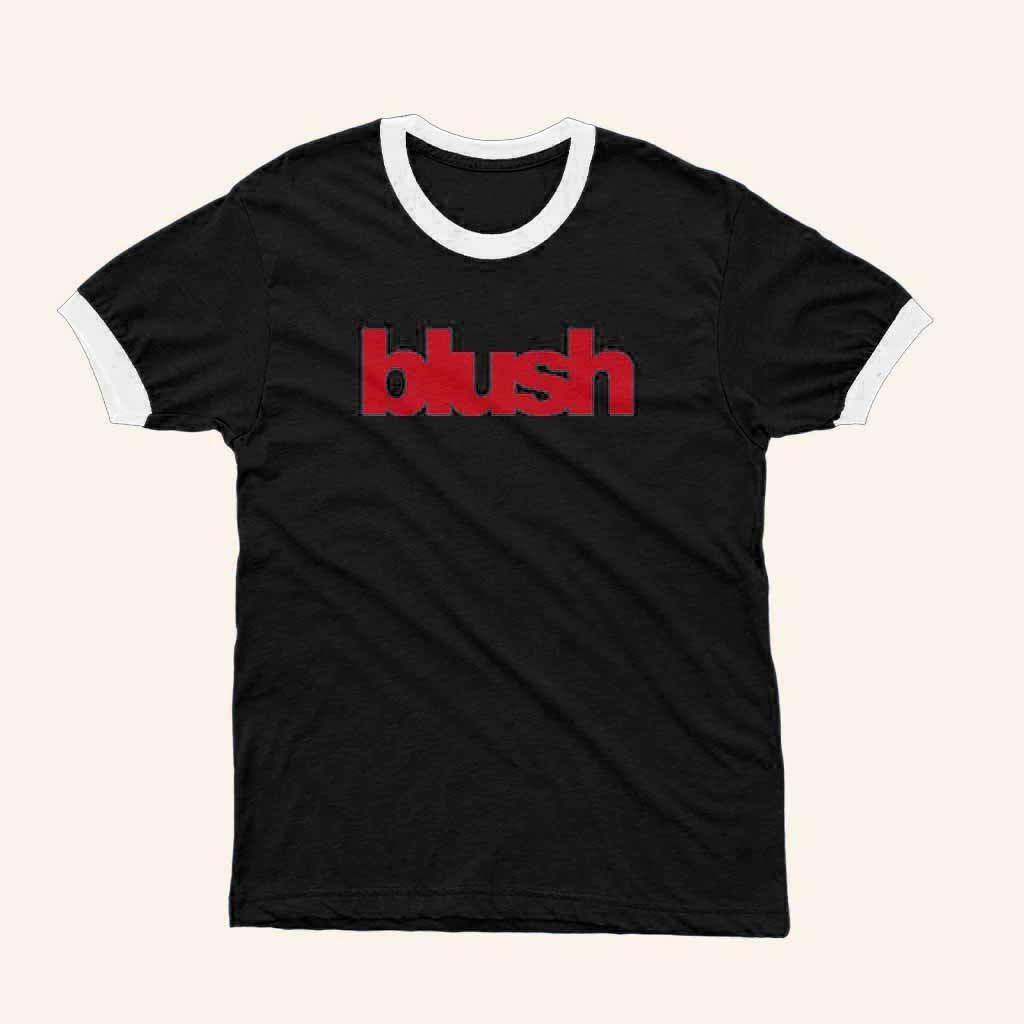 Kevin Abstract Blush Logo Ringer T-Shirt Kevin Abstract Blush Logo Ringer T-Shirt