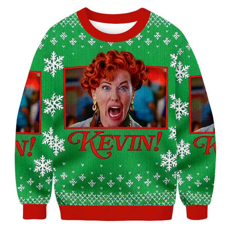 Kevin Christmas Ugly Sweater Holiday Clothing Funny Christmas Sweater Gift For Him