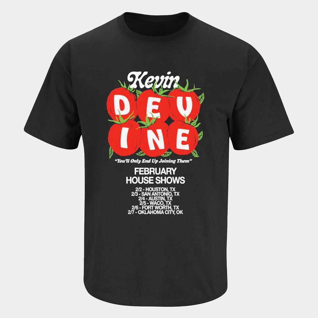 Kevin Devine 2026 House Shows T-Shirt Kevin Devine Merch Best Gifts For Music Lovers