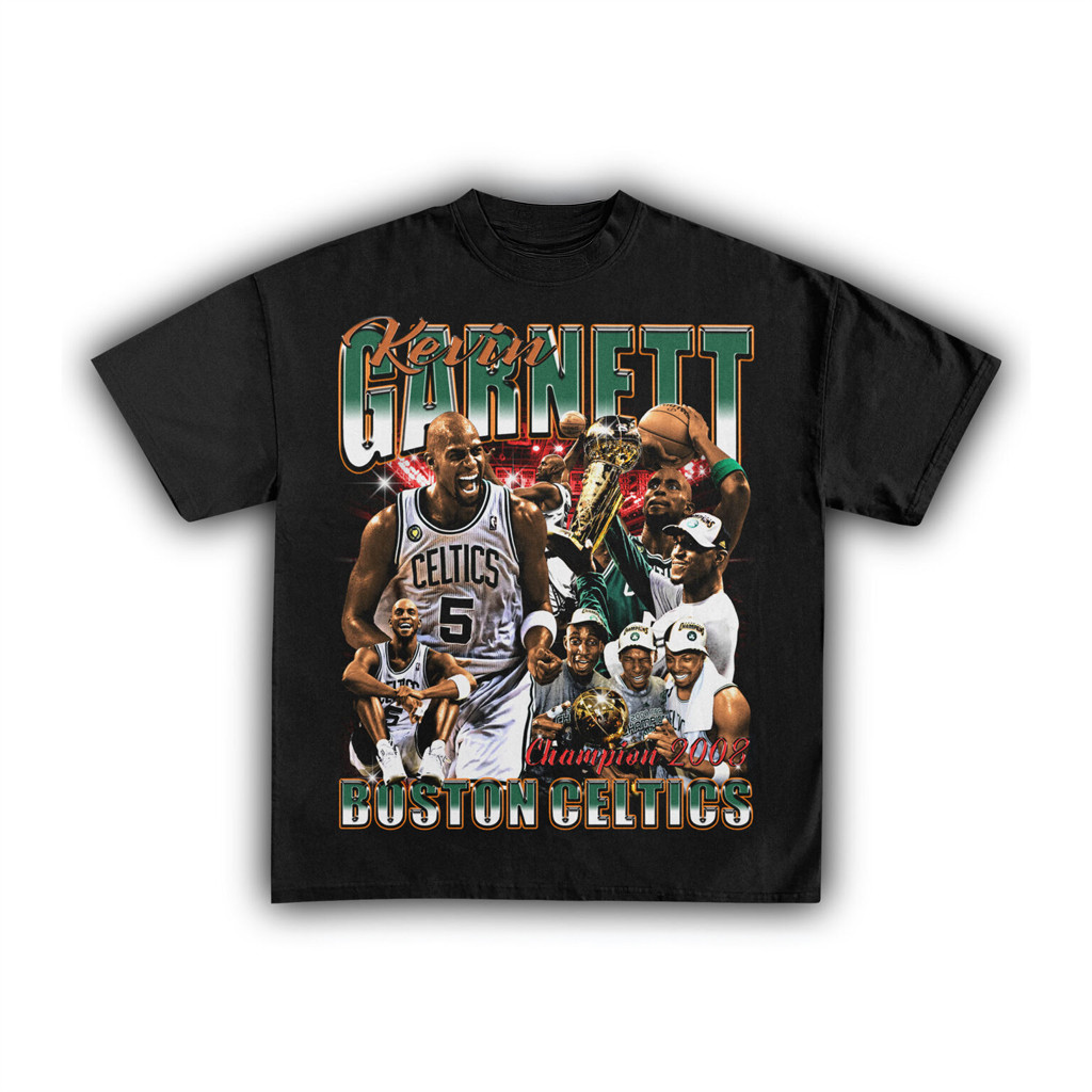 Kevin Garnett Boston Basketball 2008 Champions T-Shirt Good Gifts For Basketball Lovers