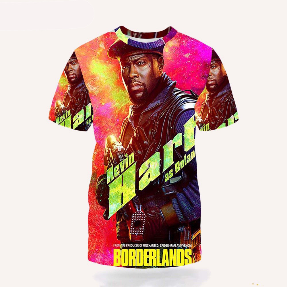 Kevin Hart as Roland in Borderlands Official Poster 3D Shirt Fans Gift Ideas