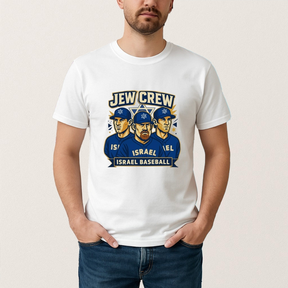 Kevin Youkilis Jew Crew Israel Baseball T-Shirt Kevin Youkilis Merch Baseball Gear
