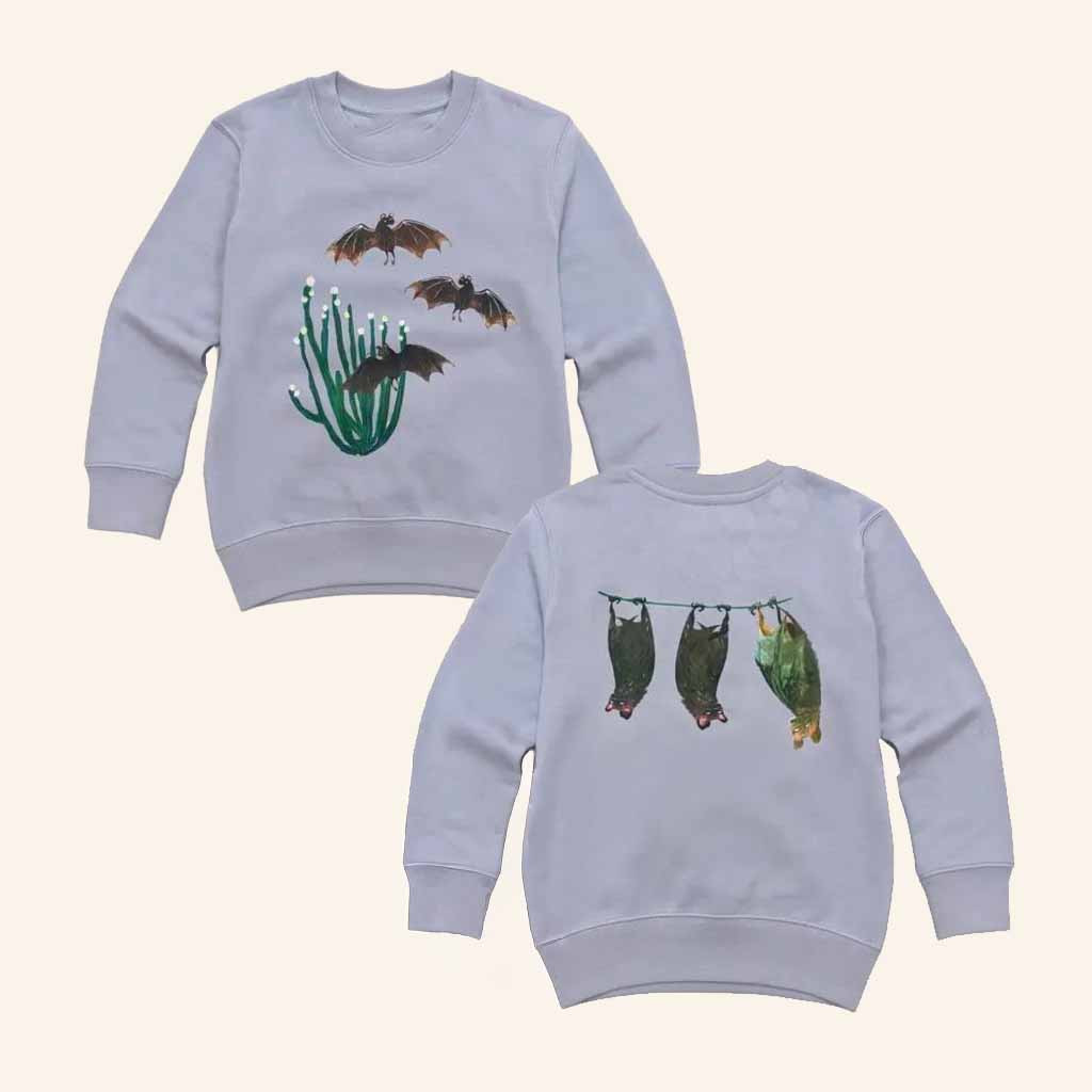 Kew Merch Book Of Blooms Bats Kids Sweatshirt Birthday Gift Ideas For Friend Kew Merch Book Of Blooms Bats Kids Sweatshirt Birthday Gift Ideas For Friend