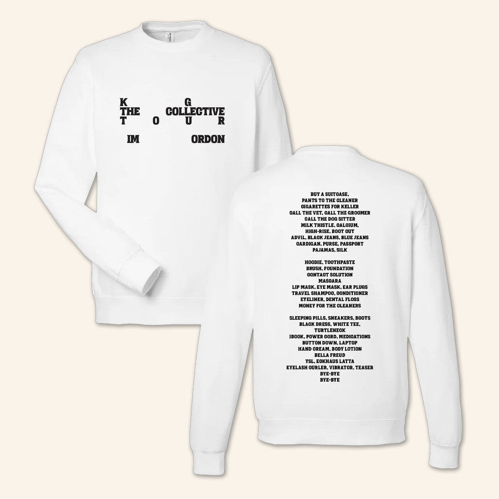Kf Merch Kim Gordon The Collective White Sweatshirt Useful Gift For Boyfriend Kf Merch Kim Gordon The Collective White Sweatshirt Useful Gift For Boyfriend