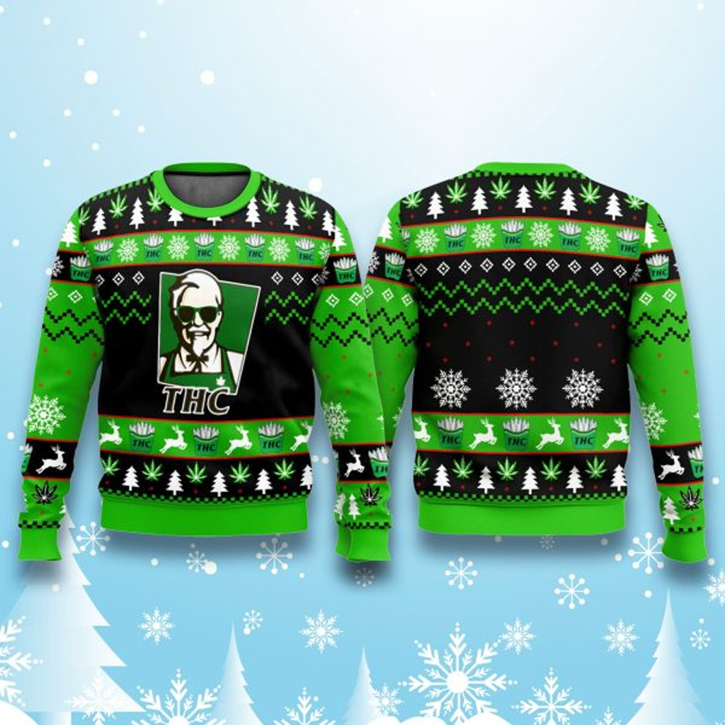 KFC THC Funny Ugly Christmas Sweater Christmas Gifts For Husband KFC THC Funny Ugly Christmas Sweater Christmas Gifts For Husband