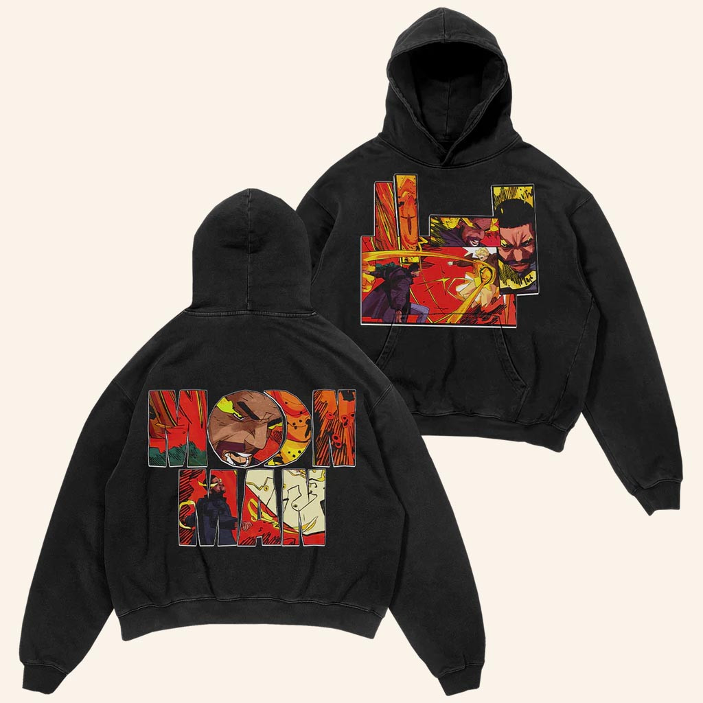 Kid Cudi Merch Moon Man 3 Comic Fill Hoodie Presents For Rap Fans