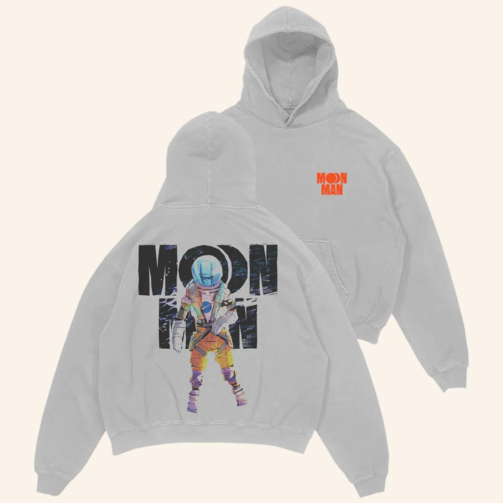Kid Cudi Merch Moon Man Logo Hoodie Gifts For Rap Music Lovers Kid Cudi Merch Moon Man Logo Hoodie Gifts For Rap Music Lovers