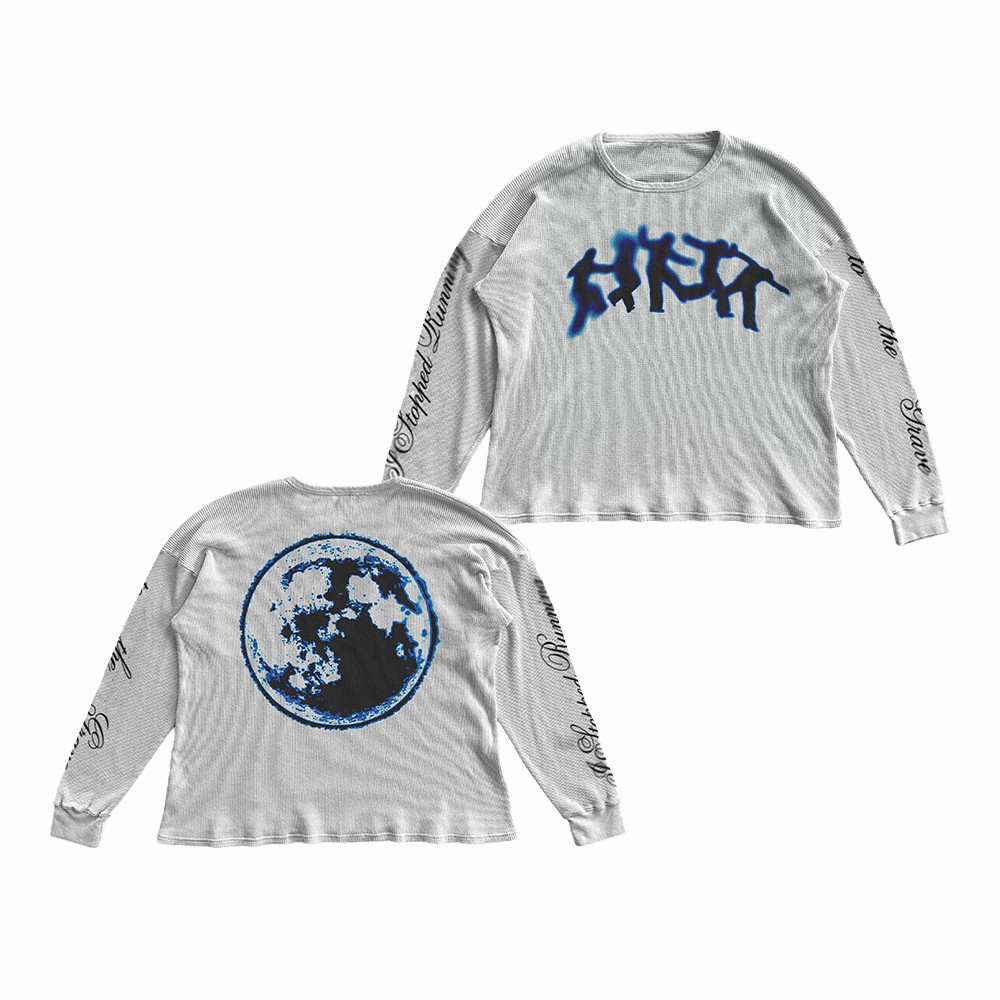 Kid Cudi Rebel Ragers Tour 2026 Merch Grave Thermal Long Sleeve Shirt Best Gift For Music Lovers