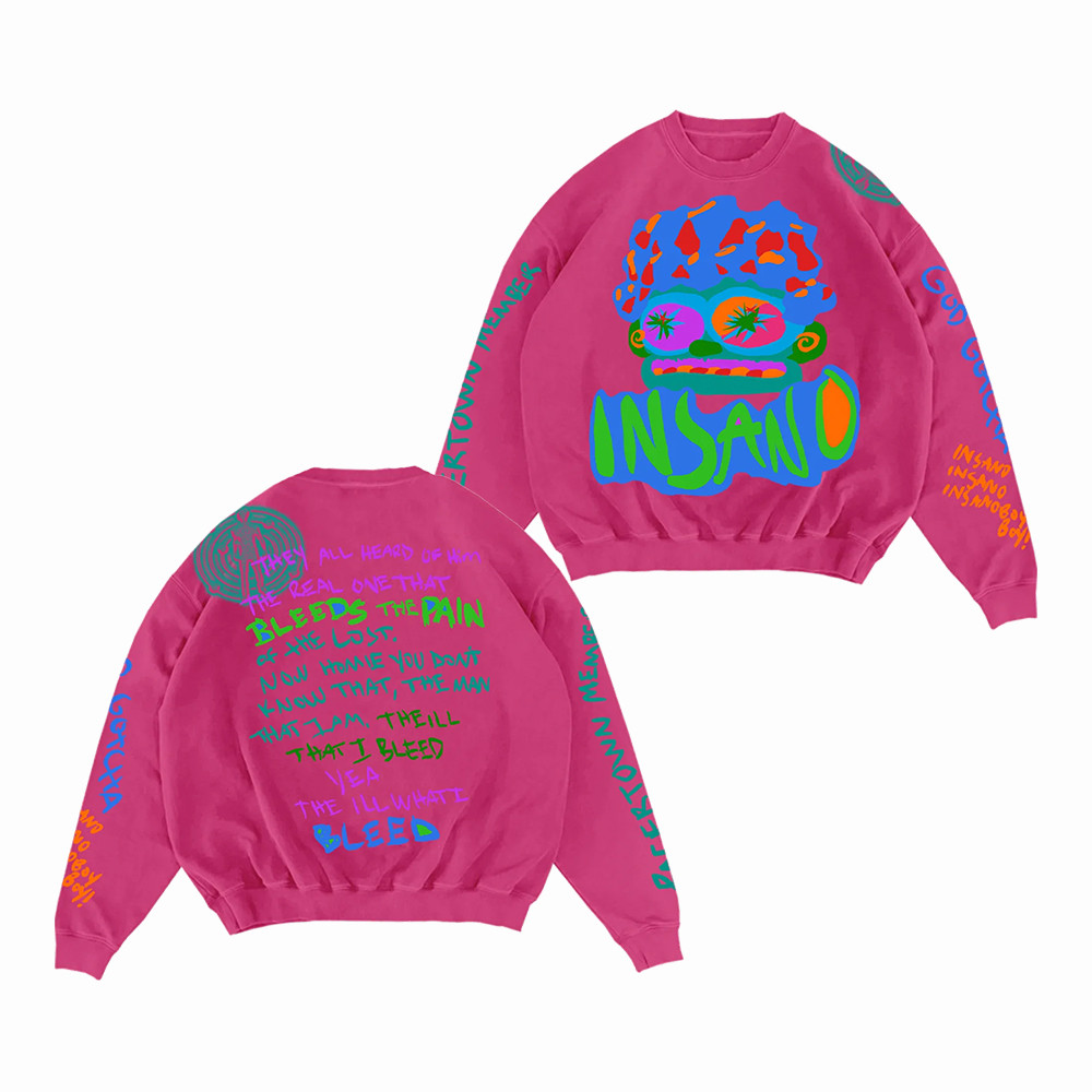 Kid Cudi Rebel Ragers Tour 2026 Merch Insano Sweatshirt Kid Cudi Lover Gift Ideas