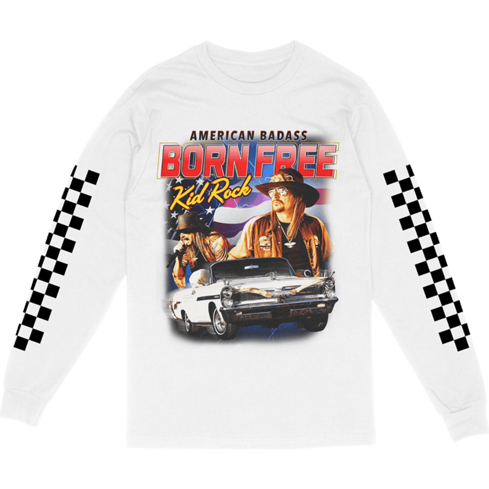 Kid Rock Merch Born Free Long Sleeve T-Shirt Unique Dad Gifts For Father's Day Kid Rock Merch Born Free Long Sleeve T-Shirt Unique Dad Gifts For Father's Day