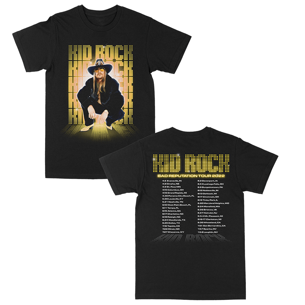 Kid Rock Merch Showtime Tour T-Shirt Dad Gifts For Father's Day 2025 Gift Idea for Him